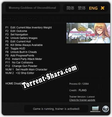 Трейнер для Mommy-Goddess of Unconditional Love Wow, You Sure Gave It Your All Out There [v1.0.2]