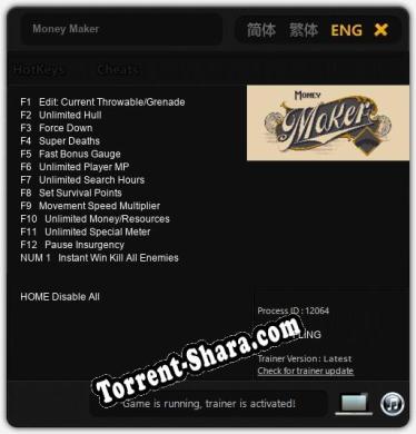 Money Maker: Трейнер +13 [v1.9]