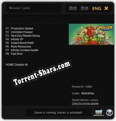 Monster Castle: Читы, Трейнер +8 [MrAntiFan]