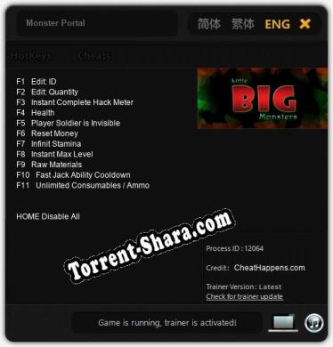 Monster Portal: Трейнер +11 [v1.5]