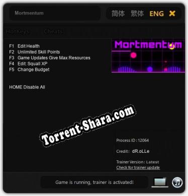Mortmentum: Читы, Трейнер +5 [dR.oLLe]
