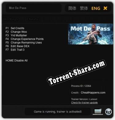 Mot De Pass: Читы, Трейнер +7 [CheatHappens.com]