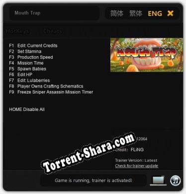 Трейнер для Mouth Trap [v1.0.3]