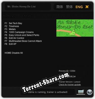 Mr. Blobs Honey-Do List: Читы, Трейнер +8 [dR.oLLe]