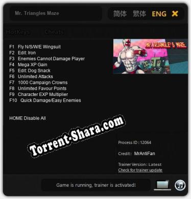 Mr. Triangles Maze: ТРЕЙНЕР И ЧИТЫ (V1.0.72)