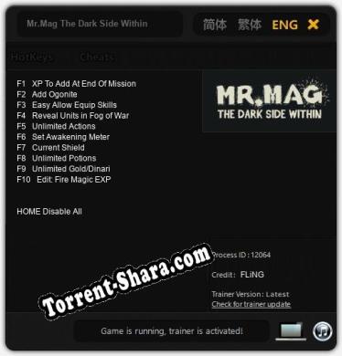 Mr.Mag The Dark Side Within: Читы, Трейнер +10 [FLiNG]