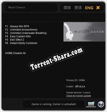 Musi-Chance: ТРЕЙНЕР И ЧИТЫ (V1.0.69)