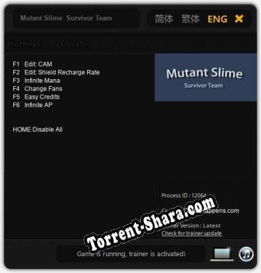 Mutant Slime  Survivor Team: Читы, Трейнер +6 [CheatHappens.com]