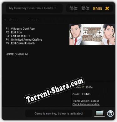 My Douchey Boss Has a Gentle Twin Brother BL Visual Novel: Трейнер +5 [v1.3]