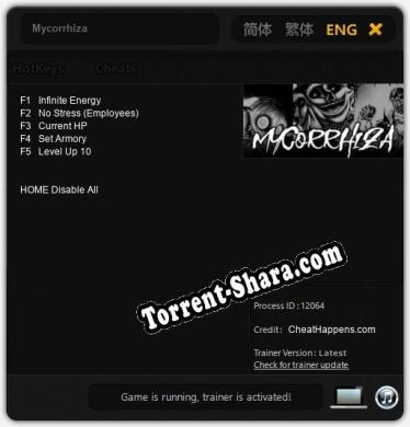Mycorrhiza: Трейнер +5 [v1.9]