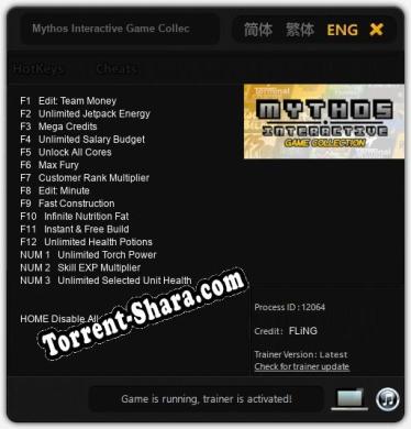 Mythos Interactive Game Collection: Читы, Трейнер +15 [FLiNG]