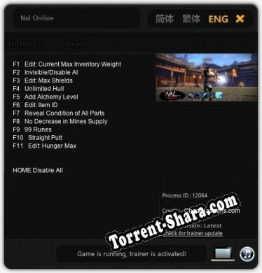 Nal Online: Читы, Трейнер +11 [CheatHappens.com]