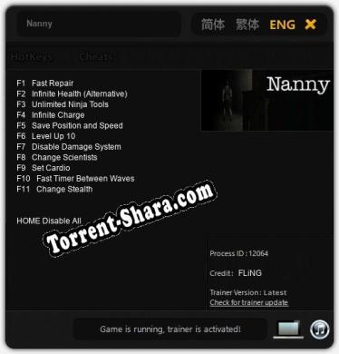 Nanny: Читы, Трейнер +11 [FLiNG]