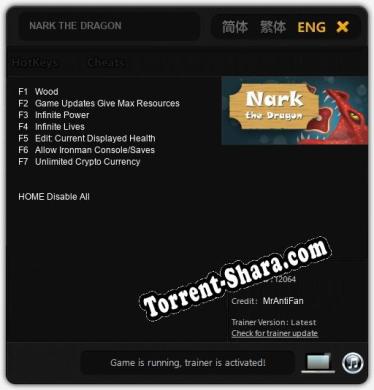 NARK THE DRAGON: Трейнер +7 [v1.6]