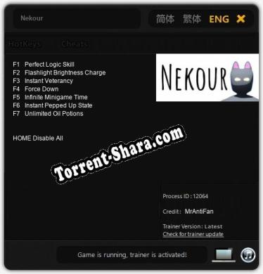 Nekour: ТРЕЙНЕР И ЧИТЫ (V1.0.56)
