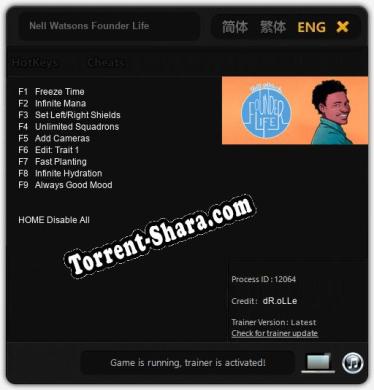 Nell Watsons Founder Life: Трейнер +9 [v1.9]