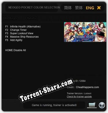 NEOGEO POCKET COLOR SELECTION Vol.2: Читы, Трейнер +5 [CheatHappens.com]