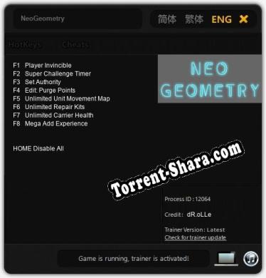 NeoGeometry: Читы, Трейнер +8 [dR.oLLe]