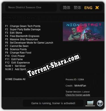 Neon District Season One: ТРЕЙНЕР И ЧИТЫ (V1.0.78)