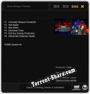 Neon Krieger Yamato: Трейнер +6 [v1.3]
