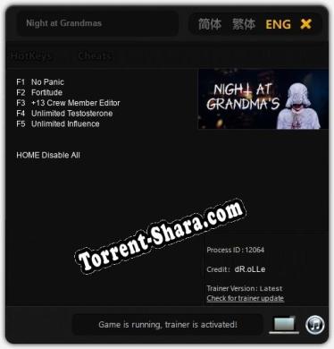 Night at Grandmas: ТРЕЙНЕР И ЧИТЫ (V1.0.54)