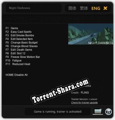 Трейнер для Night Darkness [v1.0.3]