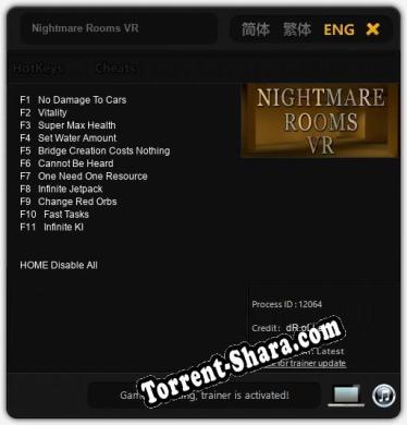 Nightmare Rooms VR: Читы, Трейнер +11 [dR.oLLe]