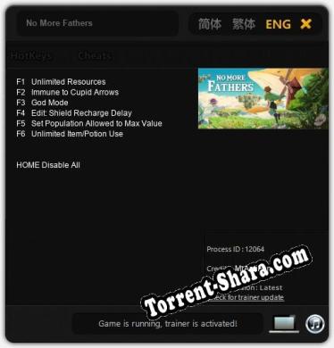 No More Fathers: Трейнер +6 [v1.5]