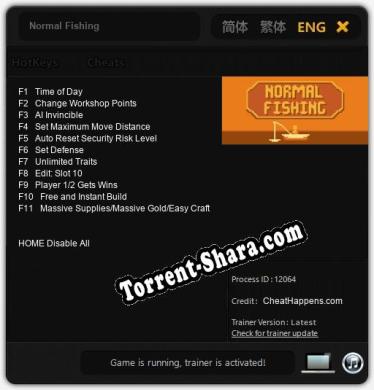 Normal Fishing: Трейнер +11 [v1.2]