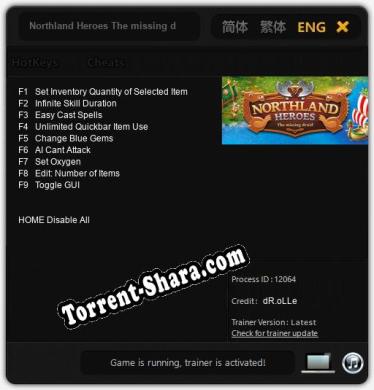 Northland Heroes The missing druid: Читы, Трейнер +9 [dR.oLLe]