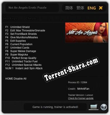 Not An Angels Erotic Puzzle: ТРЕЙНЕР И ЧИТЫ (V1.0.51)
