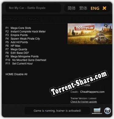 Not My Car – Battle Royale: Трейнер +11 [v1.7]