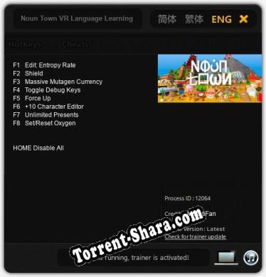 Трейнер для Noun Town VR Language Learning [v1.0.2]