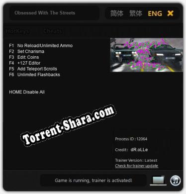 Obsessed With The Streets: Трейнер +6 [v1.7]