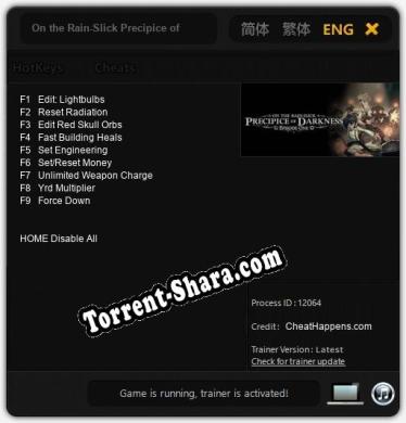 Трейнер для On the Rain-Slick Precipice of Darkness, Episode One [v1.0.2]