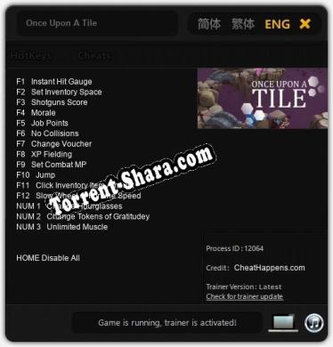 Трейнер для Once Upon A Tile [v1.0.3]