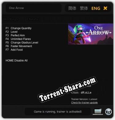 One Arrow: Трейнер +7 [v1.7]