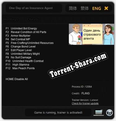 One Day of an Insurance Agent: Трейнер +12 [v1.6]