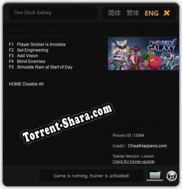 One Deck Galaxy: Читы, Трейнер +5 [CheatHappens.com]