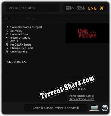 One Of The Victims: Читы, Трейнер +8 [FLiNG]