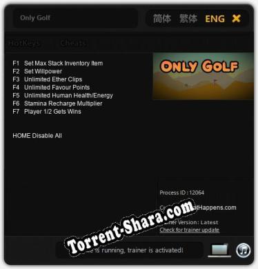 Only Golf: Читы, Трейнер +7 [CheatHappens.com]