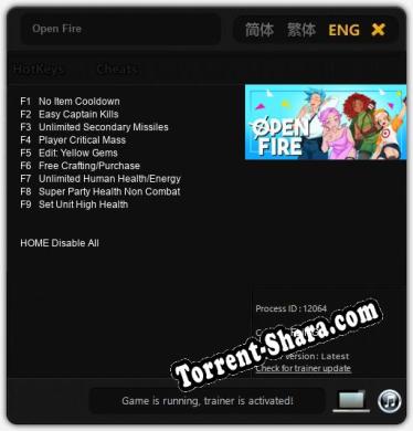 Open Fire: ТРЕЙНЕР И ЧИТЫ (V1.0.90)