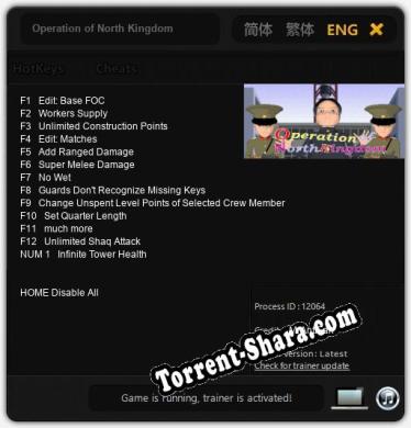 Operation of North Kingdom: Читы, Трейнер +13 [MrAntiFan]