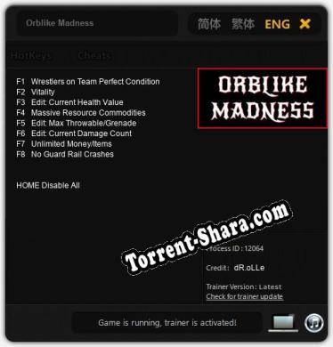 Orblike Madness: ТРЕЙНЕР И ЧИТЫ (V1.0.96)