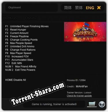 Orpiment: Трейнер +14 [v1.4]