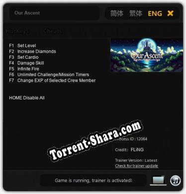 Трейнер для Our Ascent [v1.0.8]