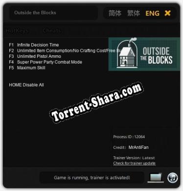 Outside the Blocks: Трейнер +5 [v1.4]