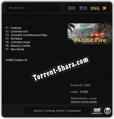 Pacific Fire: Читы, Трейнер +7 [FLiNG]