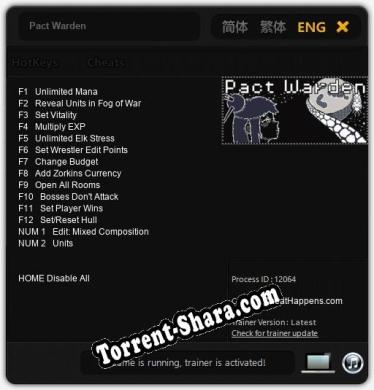 Трейнер для Pact Warden [v1.0.3]