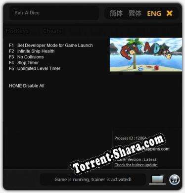 Трейнер для Pair A Dice [v1.0.1]